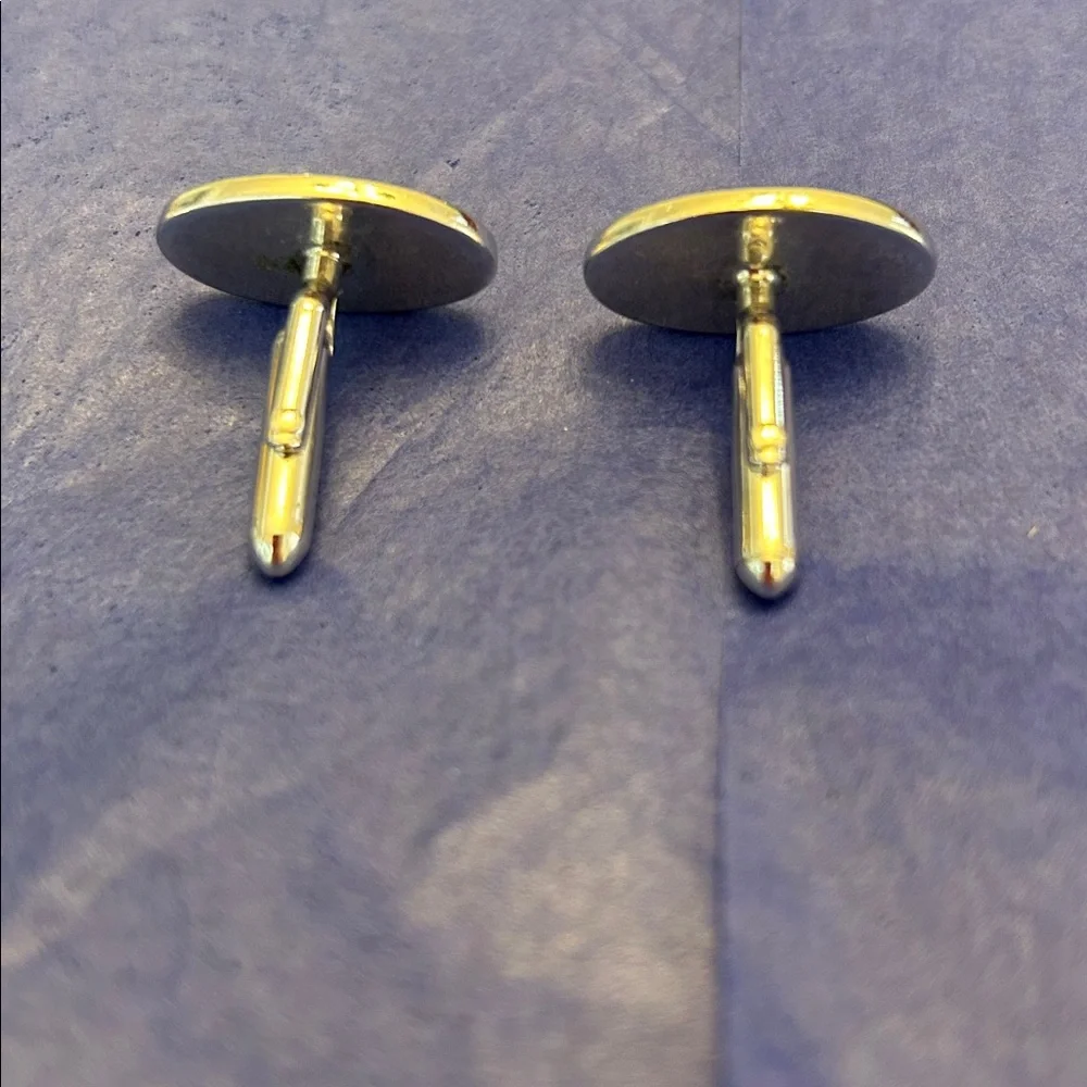 Vintage Silvertone Oval Cuff Links